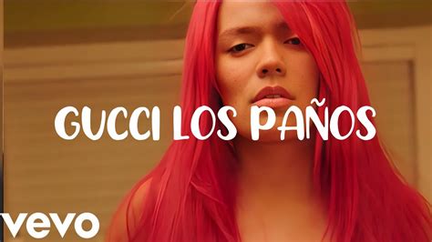 gucci los paños letra|Gucci los panos karol g.